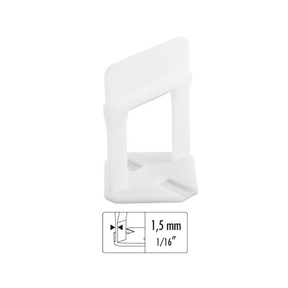 Raimondi 1/16" "Stone" Leveling System Clip 1/2" to 3/4" Thick Tile (1700) - DRP Tools