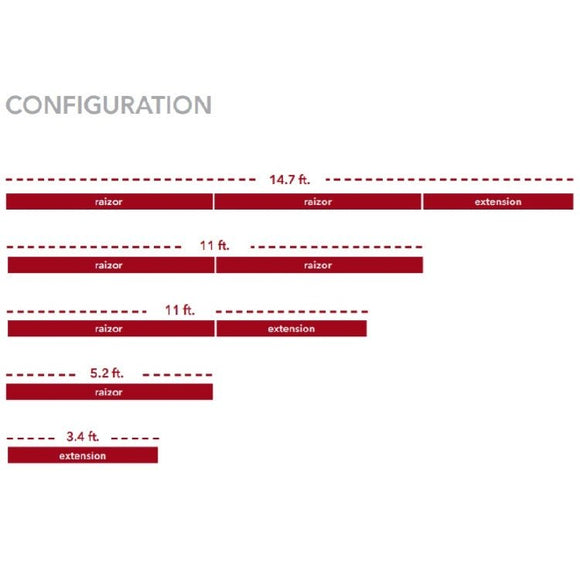 Raimondi RAZIOR 3.8' Extension w/ 2 Suction Cup (not shown) - DRP Tools