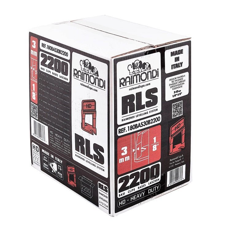 Raimondi Tile Leveling Clip HD 1/8" Box of 2200 - DRP Tools